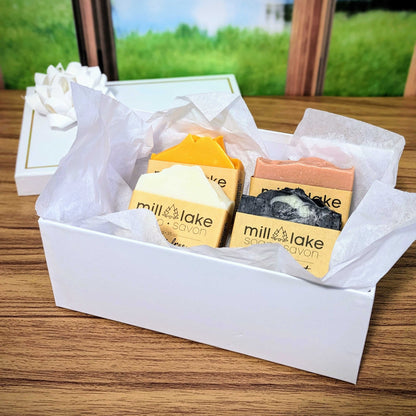 handmade soap in a gift box