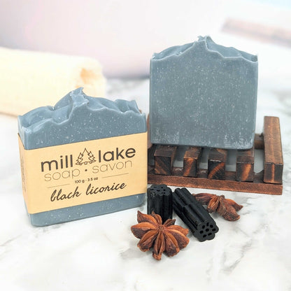 all natural handmade licorice bath soap